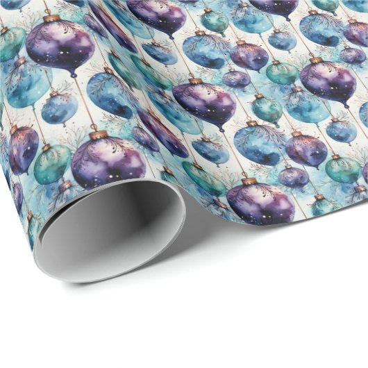 touch:紫とティール(緑がかった色)の融合 ラッピングペーパー (ロールコーナー)