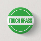 Touch Grass ボタン 缶バッジ (正面)