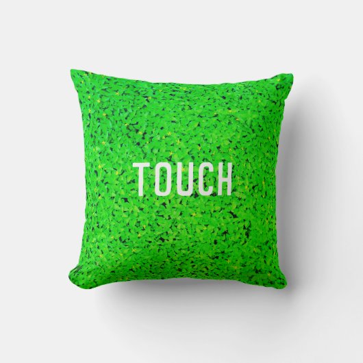 Touch Grass (Style: 1) クッション (正面)