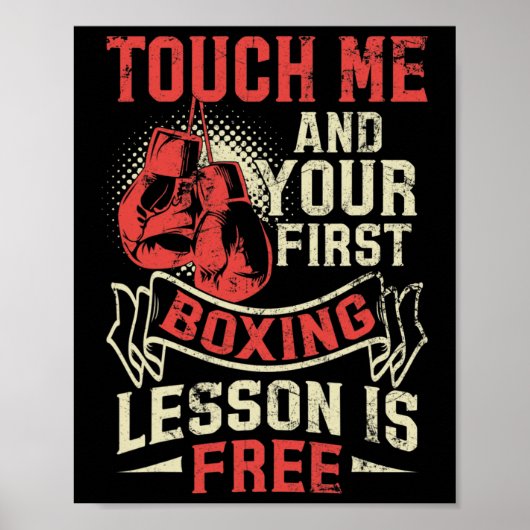 Touch Me And Your First Boxing Lesson Is Free  ポスター (正面)