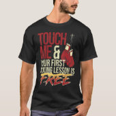 Touch Me and Your First Boxing Lesson Is Free  Box Tシャツ (正面)