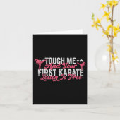 Touch Me And Your First Karate Lesson Is Free Funn カード (黄色い花)