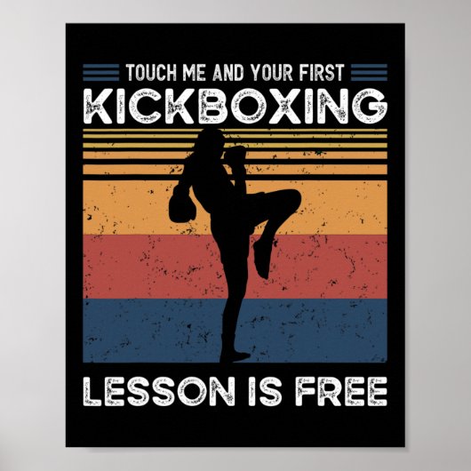 Touch Me And Your First Kickboxing Lesson Is Free  ポスター (正面)