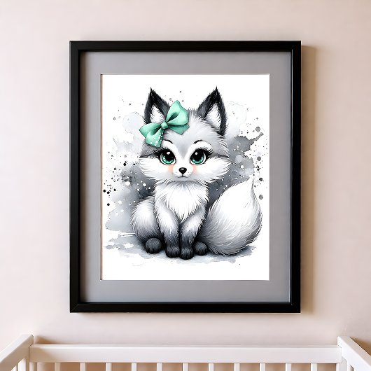 Touch of Color Nursery Forest Animals Fox ポスター