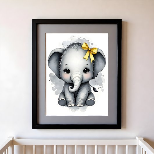 Touch of Color Nursery Jungle Animals Elephant ポスター
