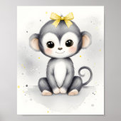 Touch of Color Nursery Jungle Animals Monkey ポスター (正面)