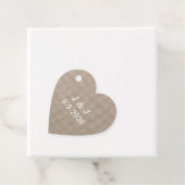 Touch of Elegance with Opulent Love Linen Heart フェイバータグ (インサイチュ)