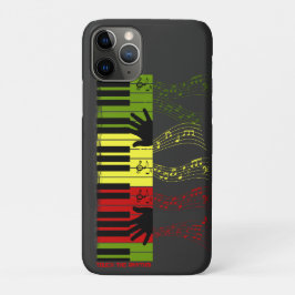 Touch the Rhythm – カラフルピアノ鍵盤ミュージックアート iPhone 11 Proケース
