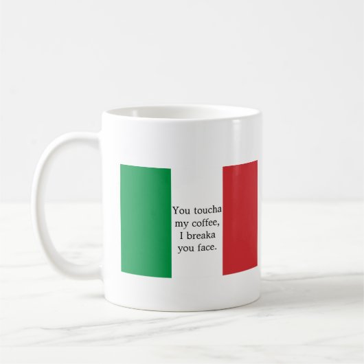 Toucha私のコーヒーI Breakaコーヒー・マグに直面します コーヒーマグカップ (左)