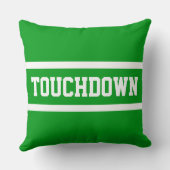 TOUCHDOWN Athletic Bold Bright Green White Stripes クッション (裏面)