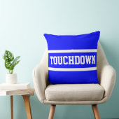 TOUCHDOWN Athletic Bright Royal Blue White Stripes クッション (椅子)