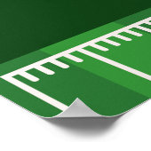  Touchdown Celebration: Football Field Birthday bo ポスター (角)