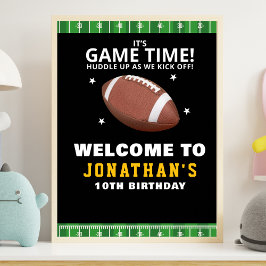  Touchdown Celebration: Football Field Birthday bo ポスター