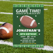 Touchdown Celebration: Football Field Birthday boy 招待状