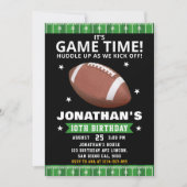 Touchdown Celebration: Football Field Birthday boy 招待状 (正面)