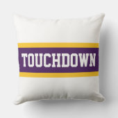 TOUCHDOWN Deep Purple Orange White Racing Stripes アウトドアクッション (裏面)