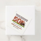 Touchdown Fifty Funny Football 50th Birthday フェイバータグ (インサイチュ)