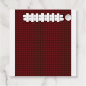Touchdown Football Favor Tag フェイバータグ (裏面)