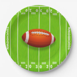 Touchdown Football Field Paper Plate ペーパープレート