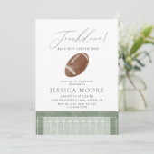 Touchdown Football Theme Baby Shower 招待状 (スタンド正面)