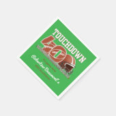 Touchdown Forty Funny Football 40th Birthday スタンダードカクテルナプキン (角)