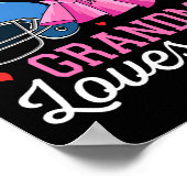 Touchdown Or Tutu Grandma Loves You Football Gende ポスター (角)