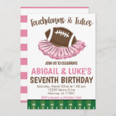 Touchdown's and Tutu's Birthday 招待状 (正面/裏面)