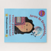 Toucher la lune avec le français ジグソーパズル (横)