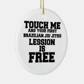 TOUCHMEとあなたの初のブラジル·ジウ·ジツ·レッシオ セラミックオーナメント (右)