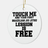 TOUCHMEとあなたの初のブラジル·ジウ·ジツ·レッシオ セラミックオーナメント (左)