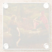 Touchstone and Audrey (by John Collier) ガラスコースター (裏面)