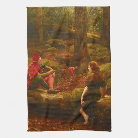 Touchstone and Audrey (In the Forest of Arden) キッチンタオル (縦)