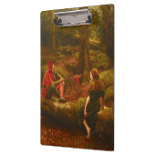 Touchstone and Audrey (Jester Teasing Lady Lover) クリップボード (左)