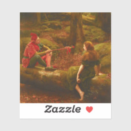 Touchstone and Audrey (Jester Teasing Lady Lover) シール