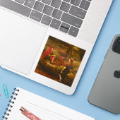 Touchstone and Audrey (Jester Teasing Lady Lover) シール (ノートパソコンとiPhone)