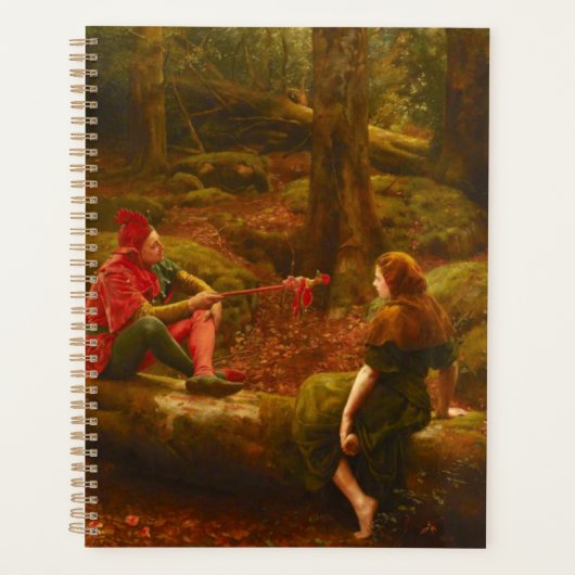 Touchstone and Audrey (Jester Teasing Lady Lover) プランナー手帳 (正面)