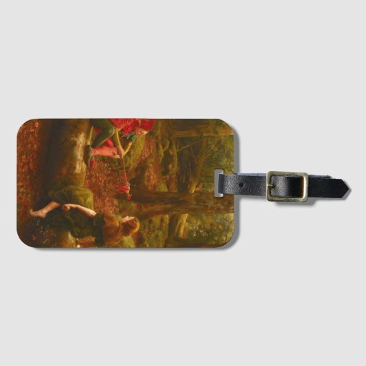 Touchstone and Audrey (Jester Teasing Lady Lover) ラゲッジタグ (正面横)