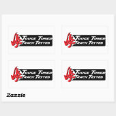 Tougeチューニング済みトラックのテスト 長方形シール (シート)