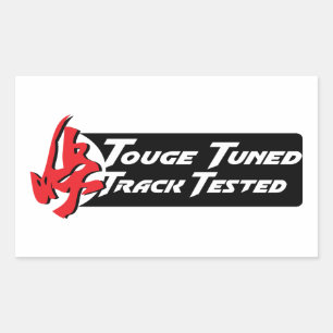 Tougeチューニング済みトラックのテスト 長方形シール