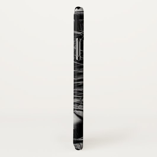 Tough Biker Black Lace Up Boots Drawing Case-Mate iPhoneケース (裏面/右)