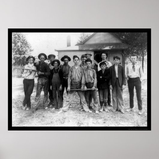 Tough Boy Baseball Team 1908 ポスター (正面)