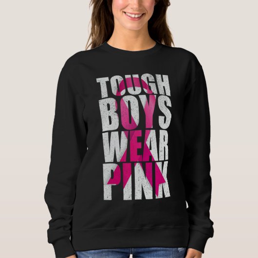 Tough Boys Wear Pink Cool Pink スウェットシャツ (正面)