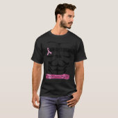 Tough Boys Wear Pink Cool Pink Ribbon Abs Tシャツ (正面フル)