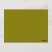 Tough Coconut Samurai Guardian Katana Illustration ポストカード (裏面)