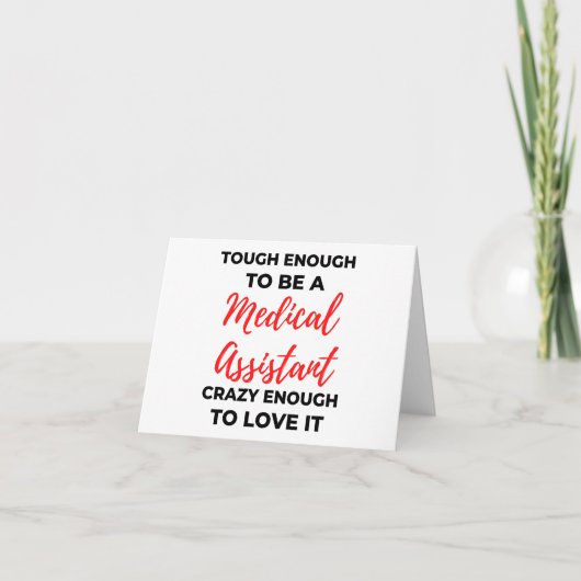 Tough Enough To Be A Medical Assistant 2 カード (正面)