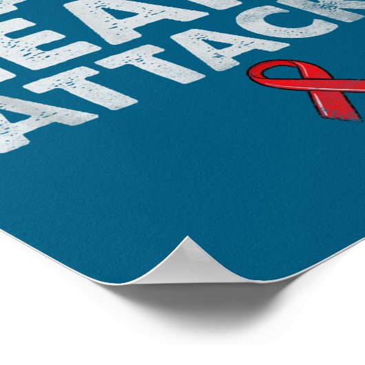 Tougher Than A Heart Attack Heart Disease Awarenes ポスター (角)