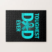 Toughest Dad Ever Prostate Cancer Awareness ジグソーパズル (横)