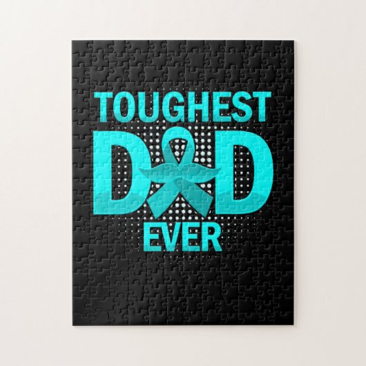 Toughest Dad Ever Prostate Cancer Awareness ジグソーパズル (縦)