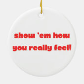 ToughLoveSnark – 本当の姿を見せ感じる セラミックオーナメント (裏面)