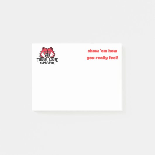 ToughLoveSnark – 本当の姿を見せ感じる ポストイット (正面)